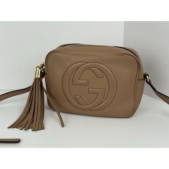 Gucci Soho Disco Shoulder Bag Beige - Picture 1 of 13